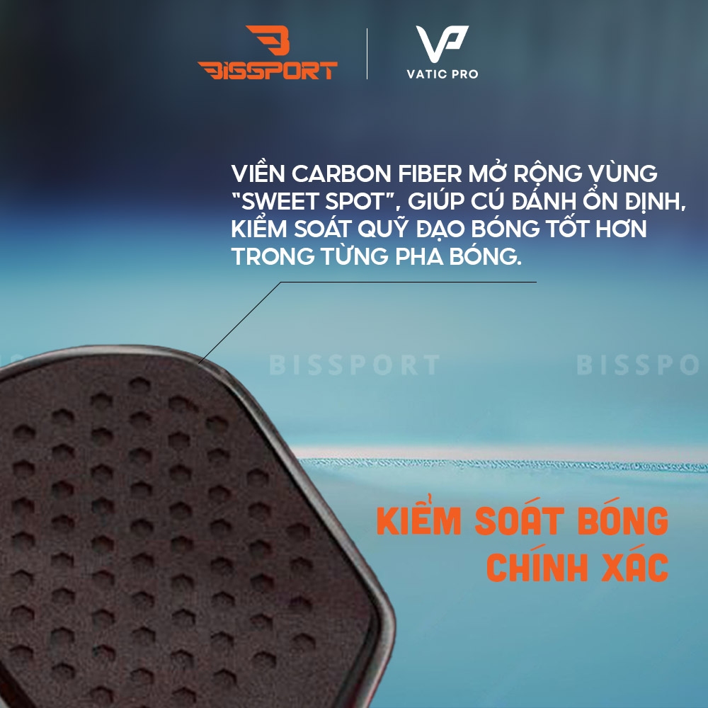 Vợt Pickleball Vatic Pro Vsol Power Flash Chính Hãng - Bền Bỉ - Siêu Xoáy - Nhẹ - Kiểm Soát Bóng - Linh Hoạt